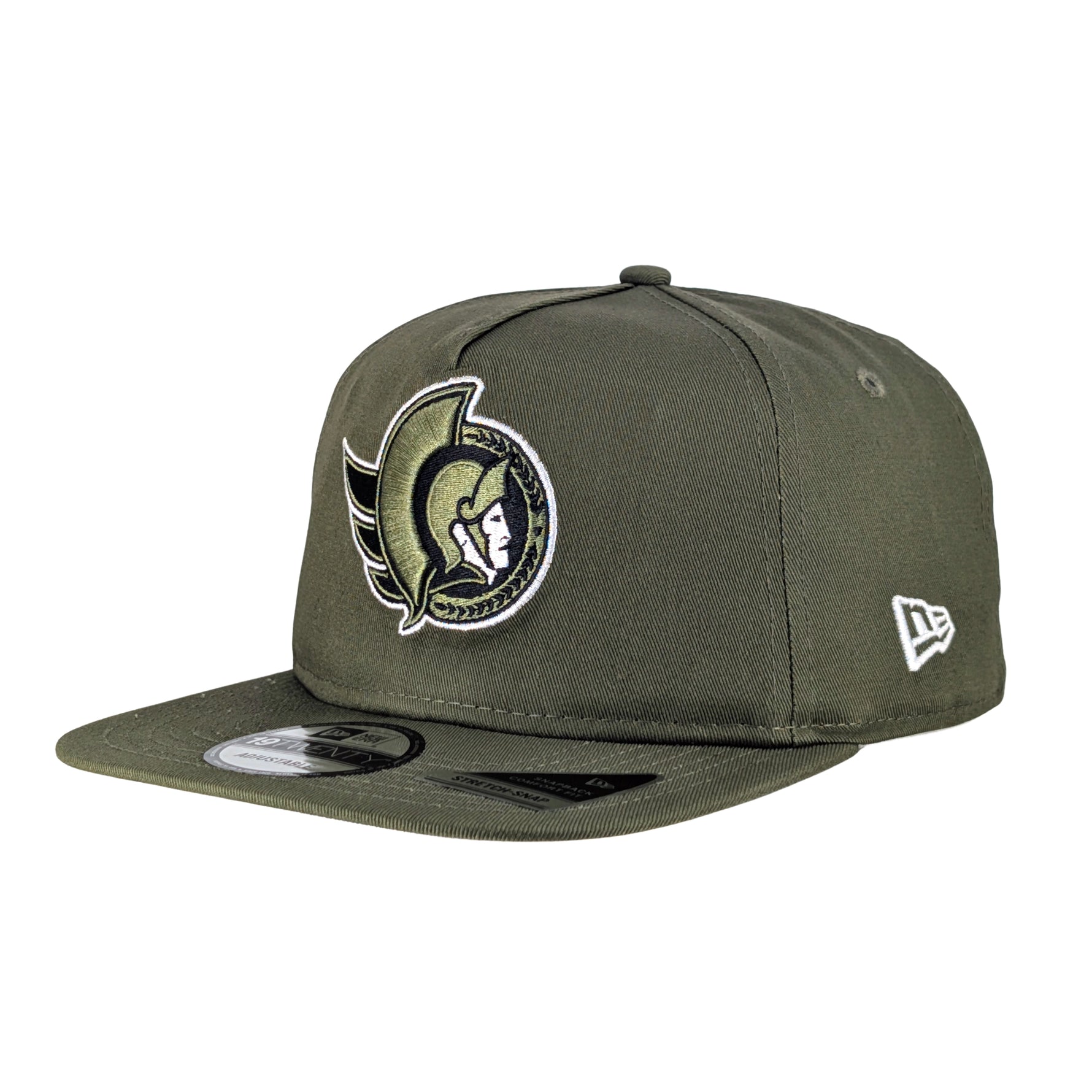 OTTAWA SENATORS 19TWENTY TONAL OLIVE ADJUSTABLE FLATBRIM CAP