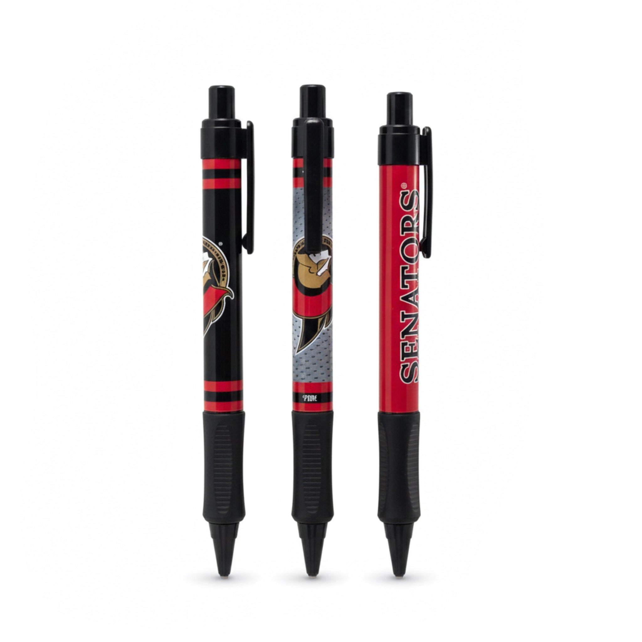 OTTAWA SENATORS 3 PACK SOFT GRIP PENS