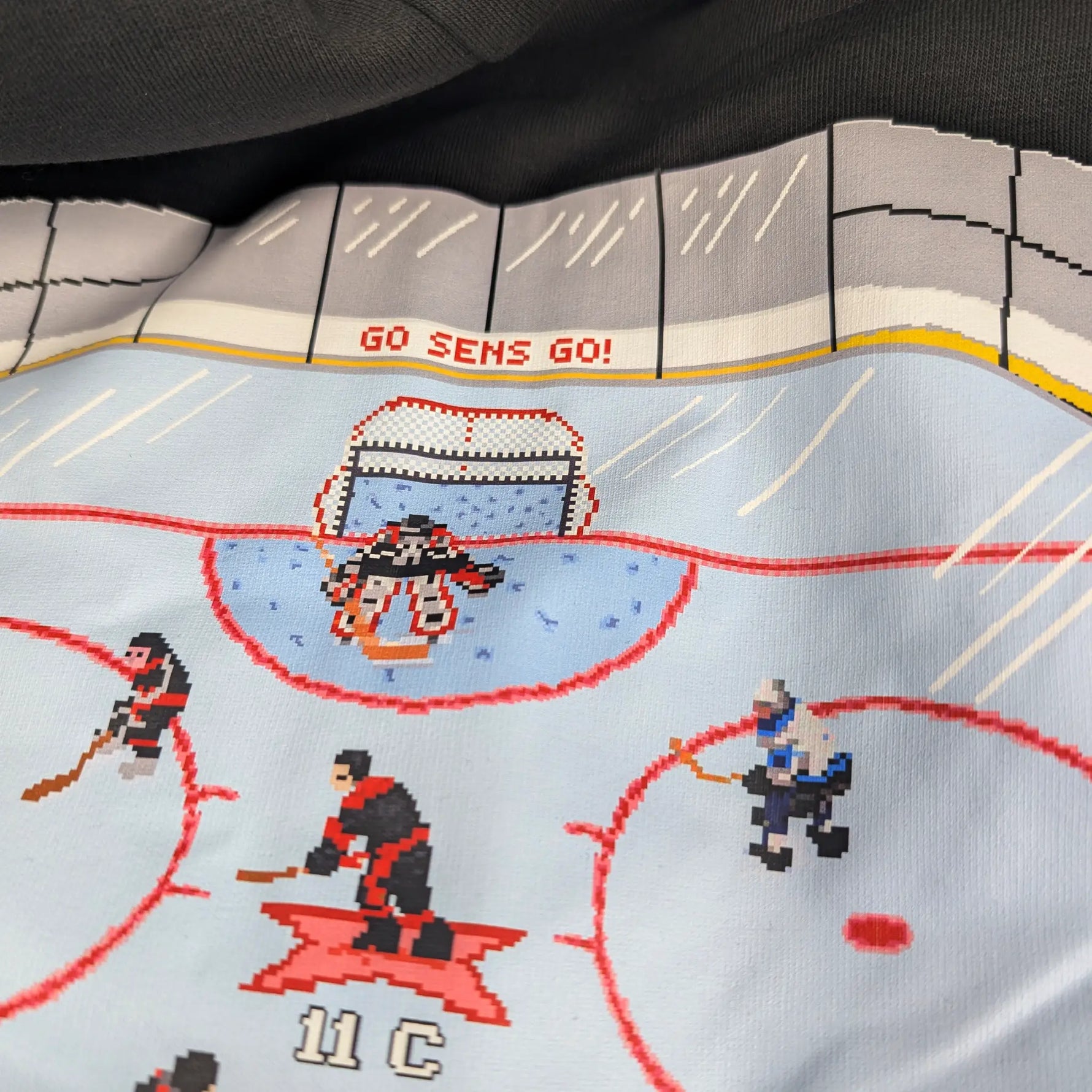 OTTAWA SENATORS 8-BIT NHL 94 HOCKEY FULL ZIP HOODIE