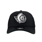 OTTAWA SENATORS 9FORTY BLACK AND WHITE ADJUSTABLE CAP