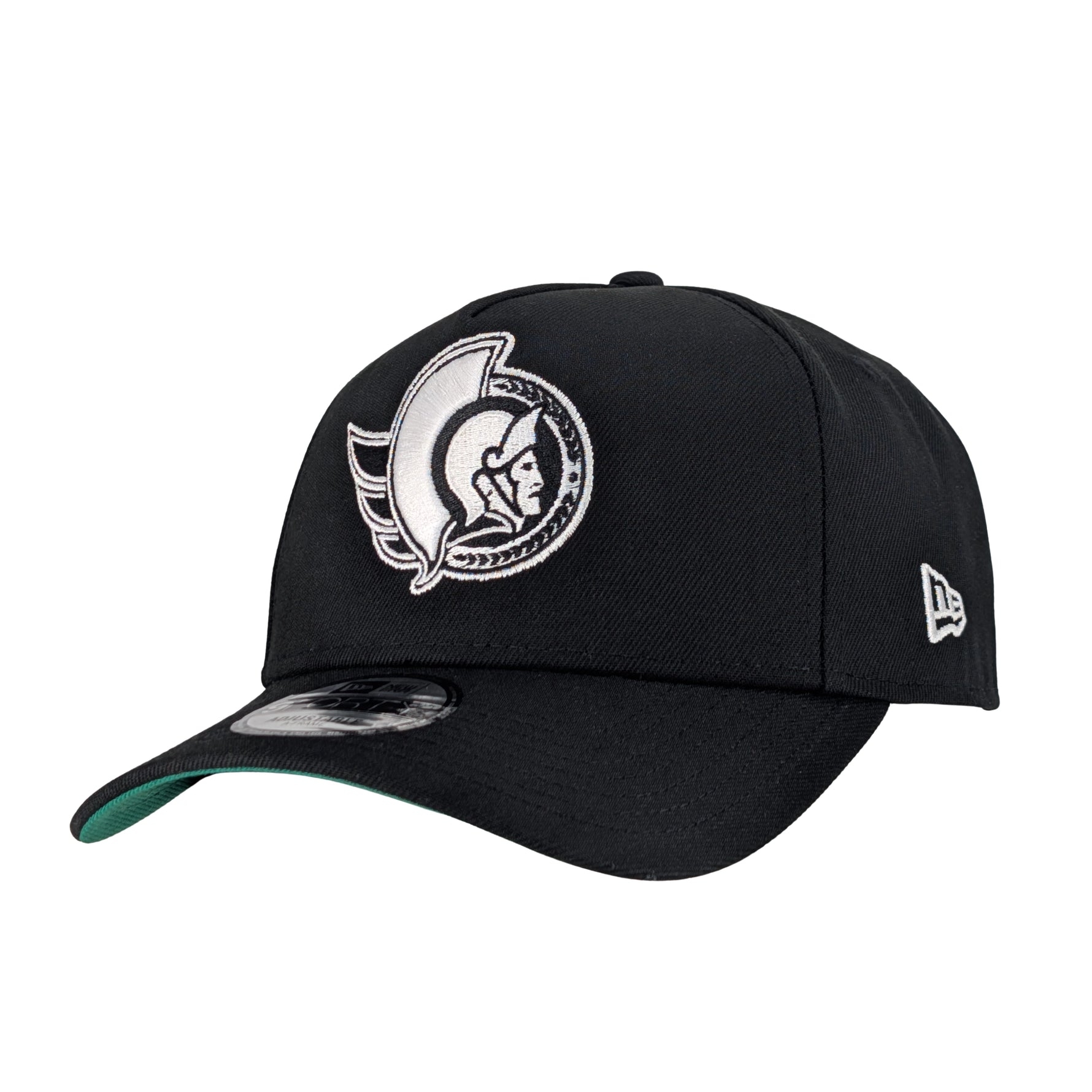 OTTAWA SENATORS 9FORTY BLACK AND WHITE ADJUSTABLE CAP