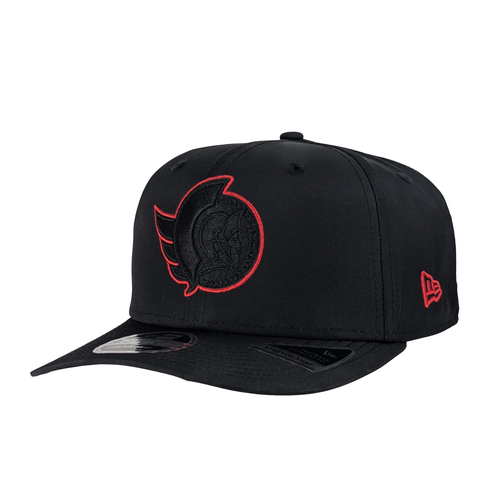 OTTAWA SENATORS 9SEVENTY STRETCH SNAPBACK TONAL BLACK CAP