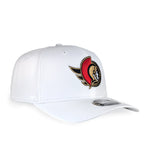 OTTAWA SENATORS 9SEVENTY STRETCH SNAPBACK WHITE FULL COLOUR LOGO CAP
