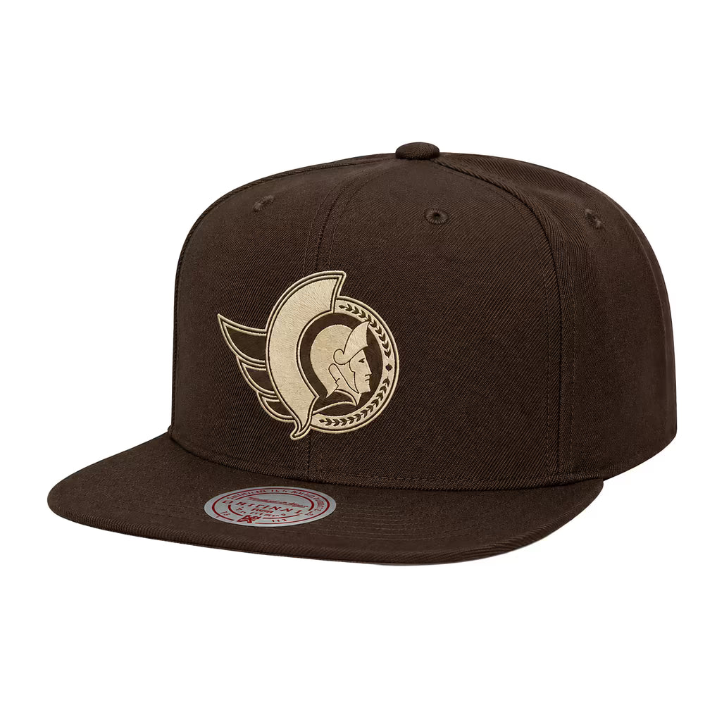 OTTAWA SENATORS FASHION BASICS BROWN AND CREAM FLATBRIM