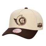OTTAWA SENATORS FASHION BASICS BROWN AND CREAM STR ADJUSTABLE CAP