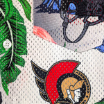 OTTAWA SENATORS FLORAL MESH BUTTON UP TEE