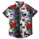 OTTAWA SENATORS FLORAL MESH BUTTON UP TEE