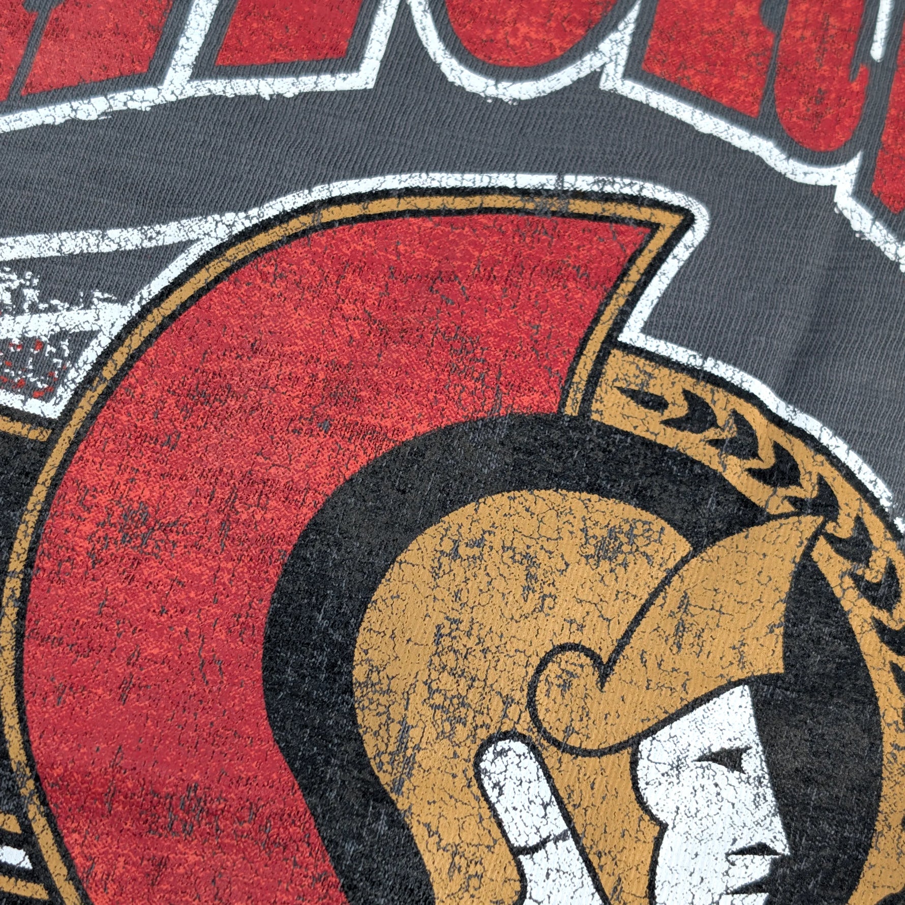 OTTAWA SENATORS GAME WORN HEAVY SLUB TEE