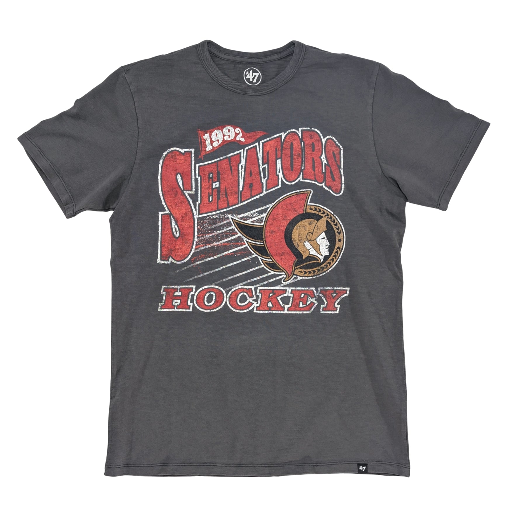 OTTAWA SENATORS GAME WORN HEAVY SLUB TEE