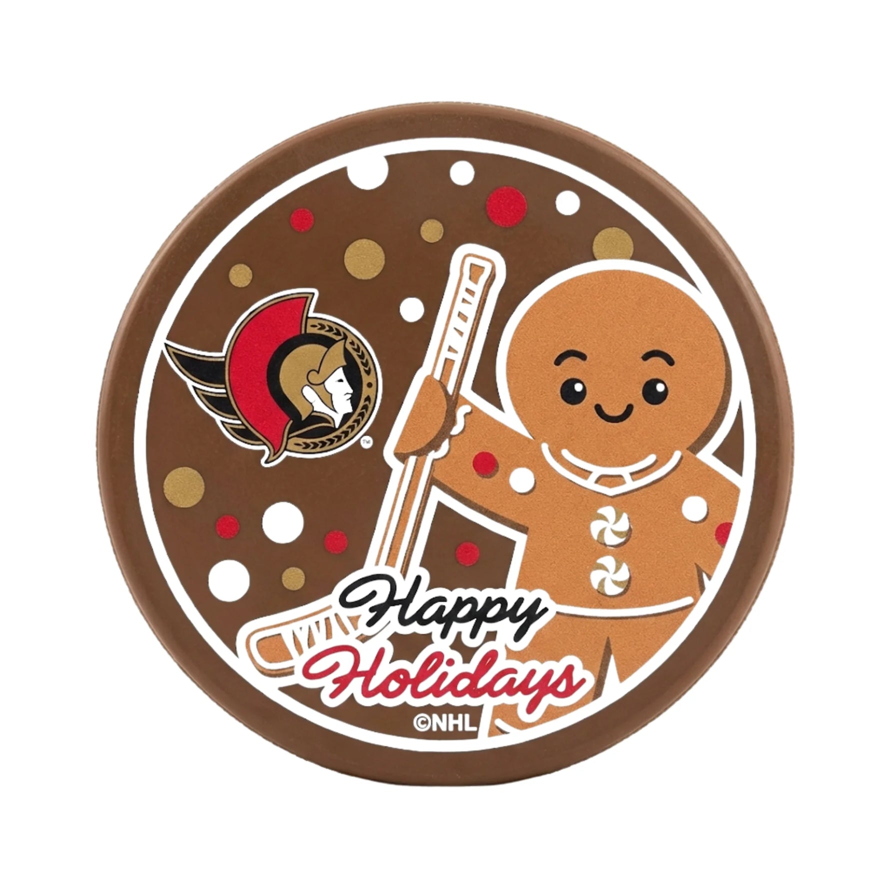 OTTAWA SENATORS GINGER BREAD PUCK