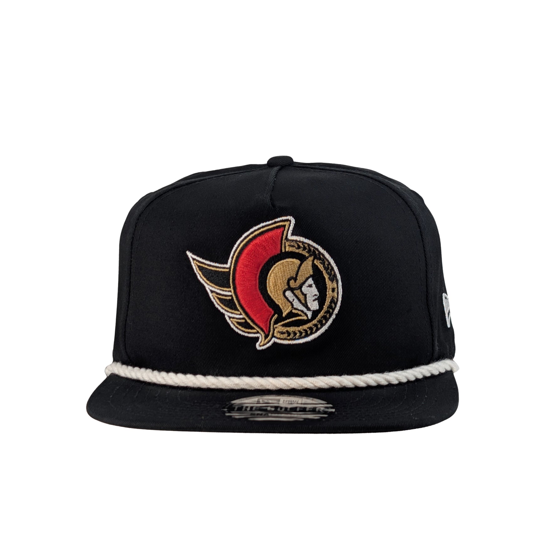 OTTAWA SENATORS BLACK FULL COLOUR LOGO GOLFER ADJUSTABLE CAP