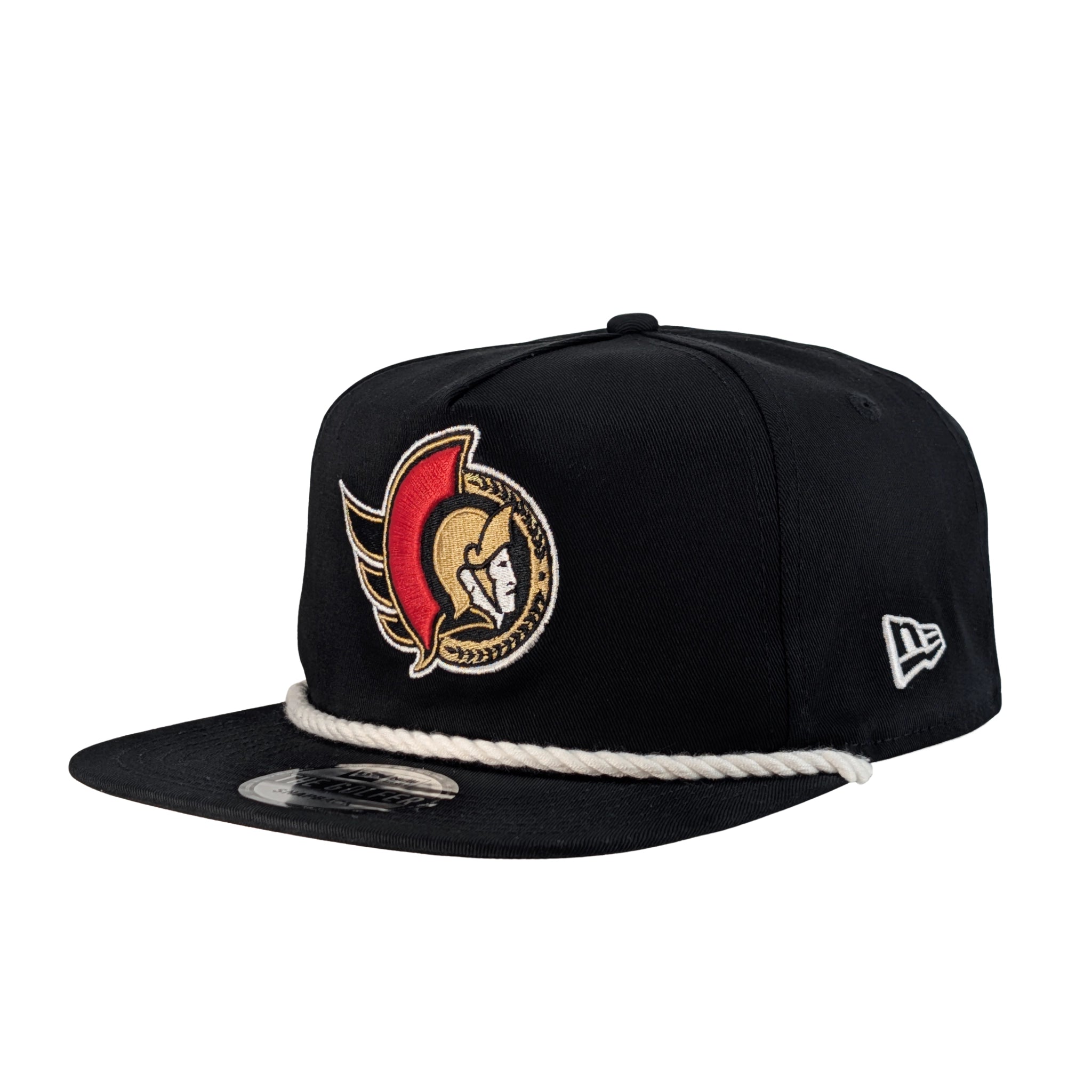 OTTAWA SENATORS BLACK FULL COLOUR LOGO GOLFER ADJUSTABLE CAP