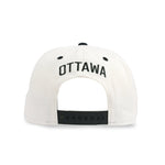 OTTAWA SENATORS LODGE STRUCTURED ADJUSTABLE CREAM FLATBRIM CAP
