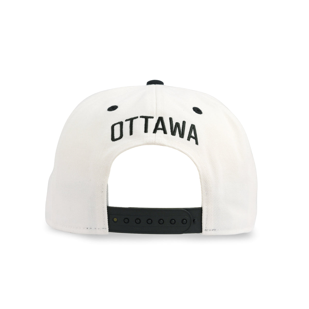 OTTAWA SENATORS LODGE STRUCTURED ADJUSTABLE CREAM FLATBRIM CAP