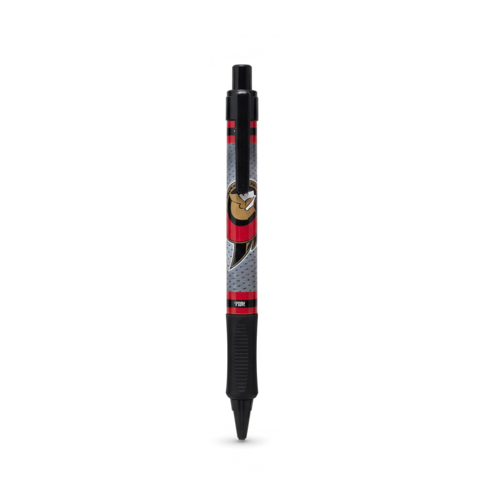 OTTAWA SENATORS SINGLE SOFT GRIP PEN - GREY