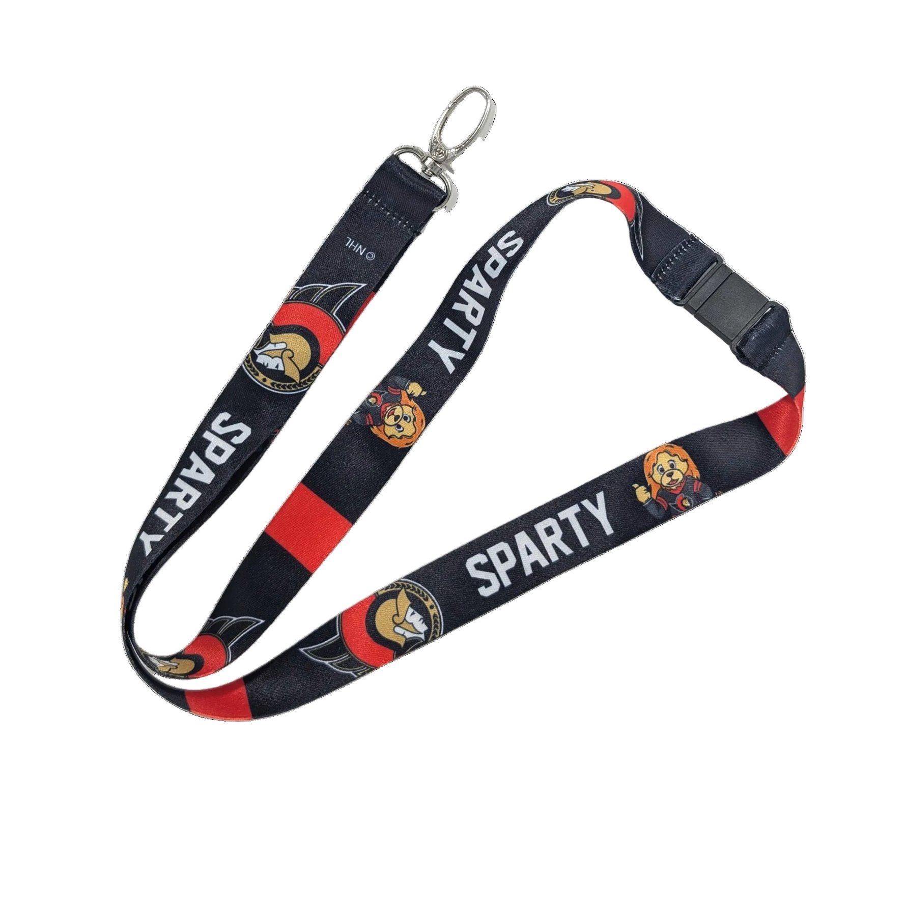 OTTAWA SENATORS SPARTY SUBLIMATED LANYARD