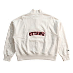 OTTAWA SENATORS WOMENS WHITE FLEECE 1/4 ZIP