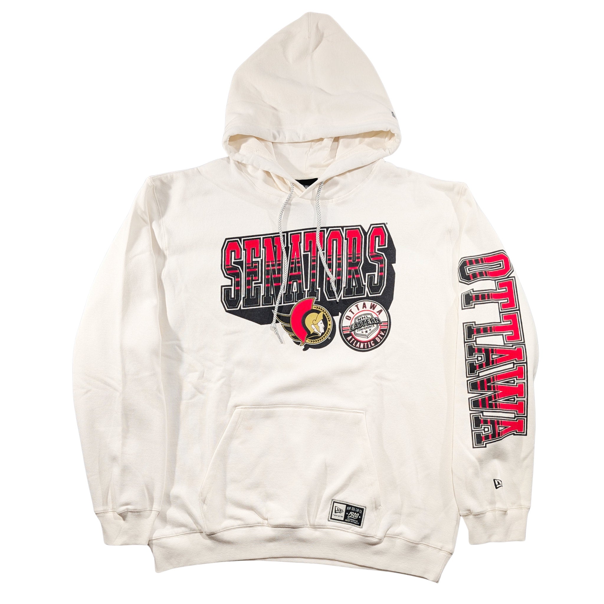 OTTAWA SENATORS THROWBACK CREAM PULLOVER HOODIE