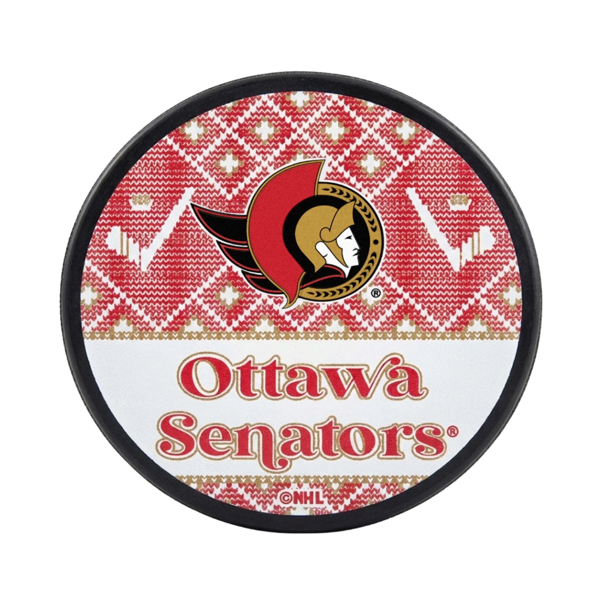 OTTAWA SENATORS UGLY SWEATER PUCK