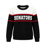 OTTAWA SENATORS WOMEN'S KNIT TRI COLOUR CREW