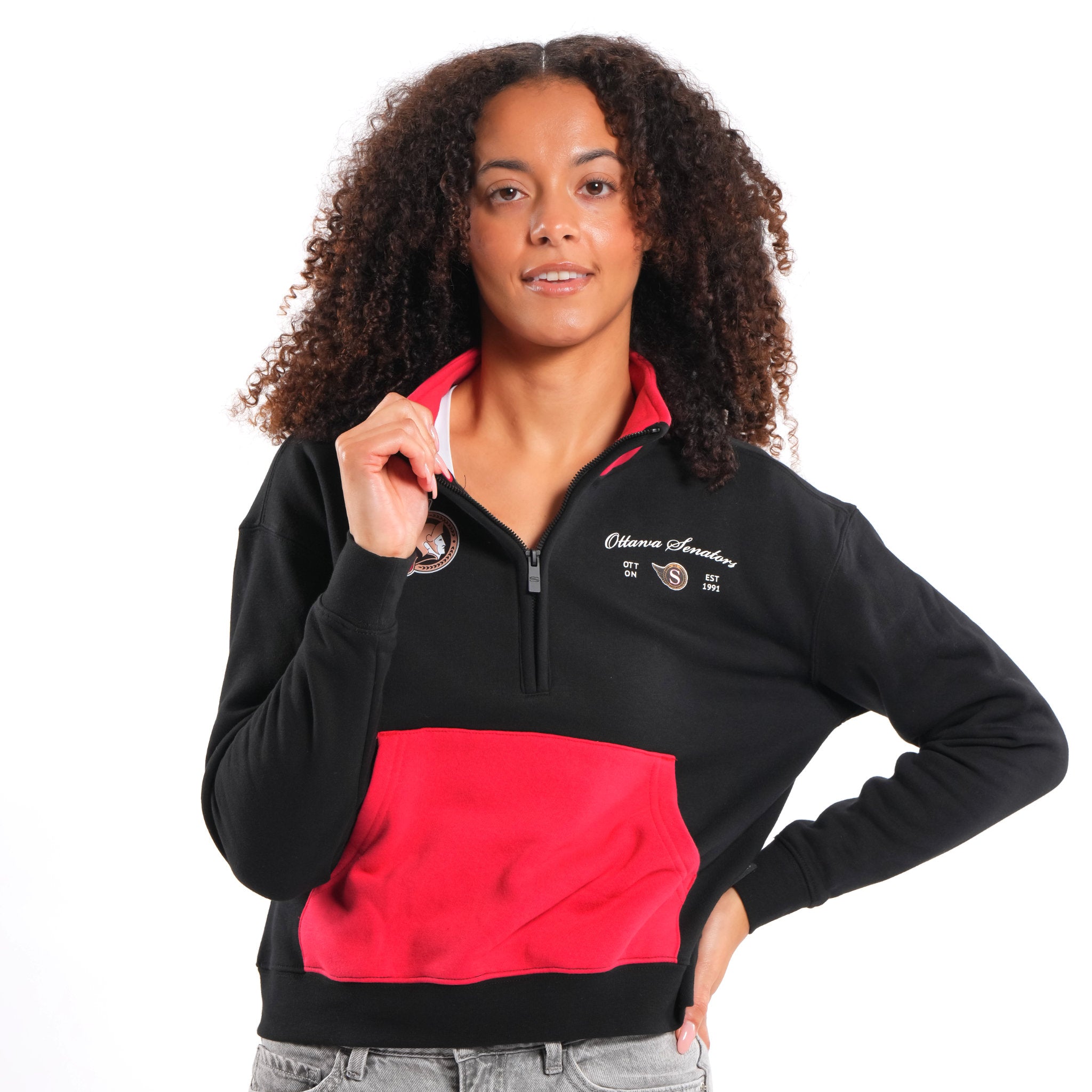 OTTAWA SENATORS WOMEN'S LEGENDS MANAGER HALF ZIP