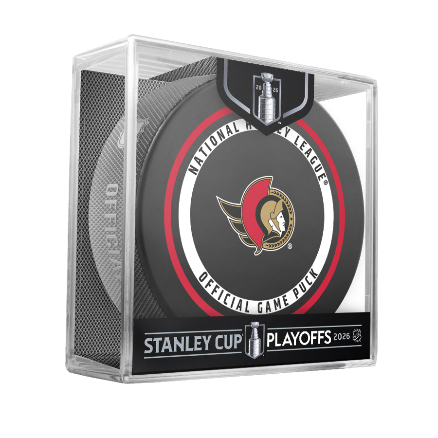 OTTAWA SENATORS 2026 STANLEY CUP PLAYOFFS OFFICIAL GAME PUCK