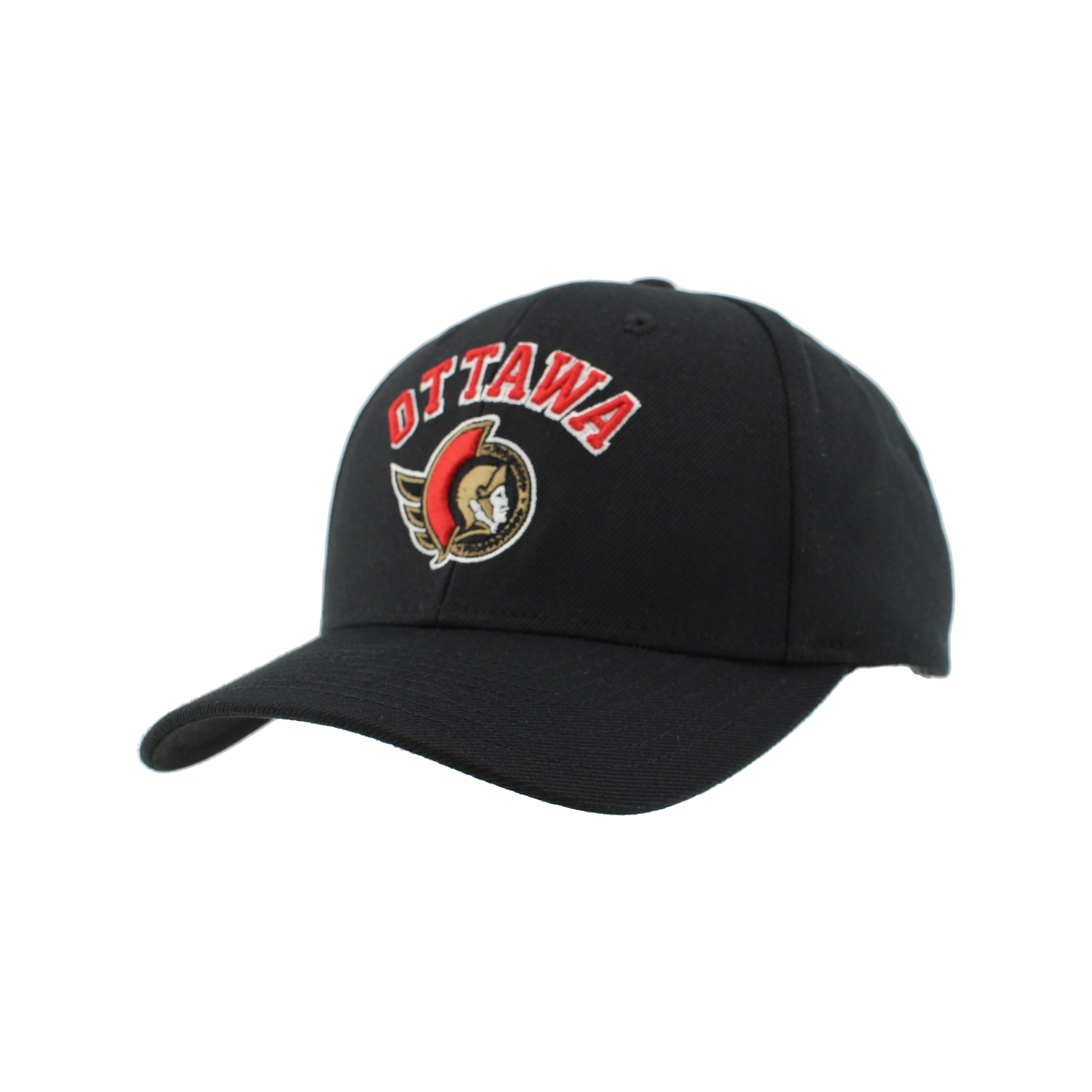 OTTAWA SENATORS ASSIST BLACK ADJUSTABLE CAP