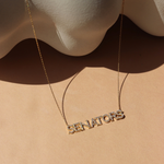 OTTAWA SENATORS GOLD PAVE NECKLACE