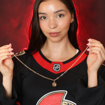 OTTAWA SENATORS GOLD WAX SEAL NECKLACE