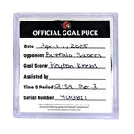 PEYTON KREBS - 2025 GOAL PUCK