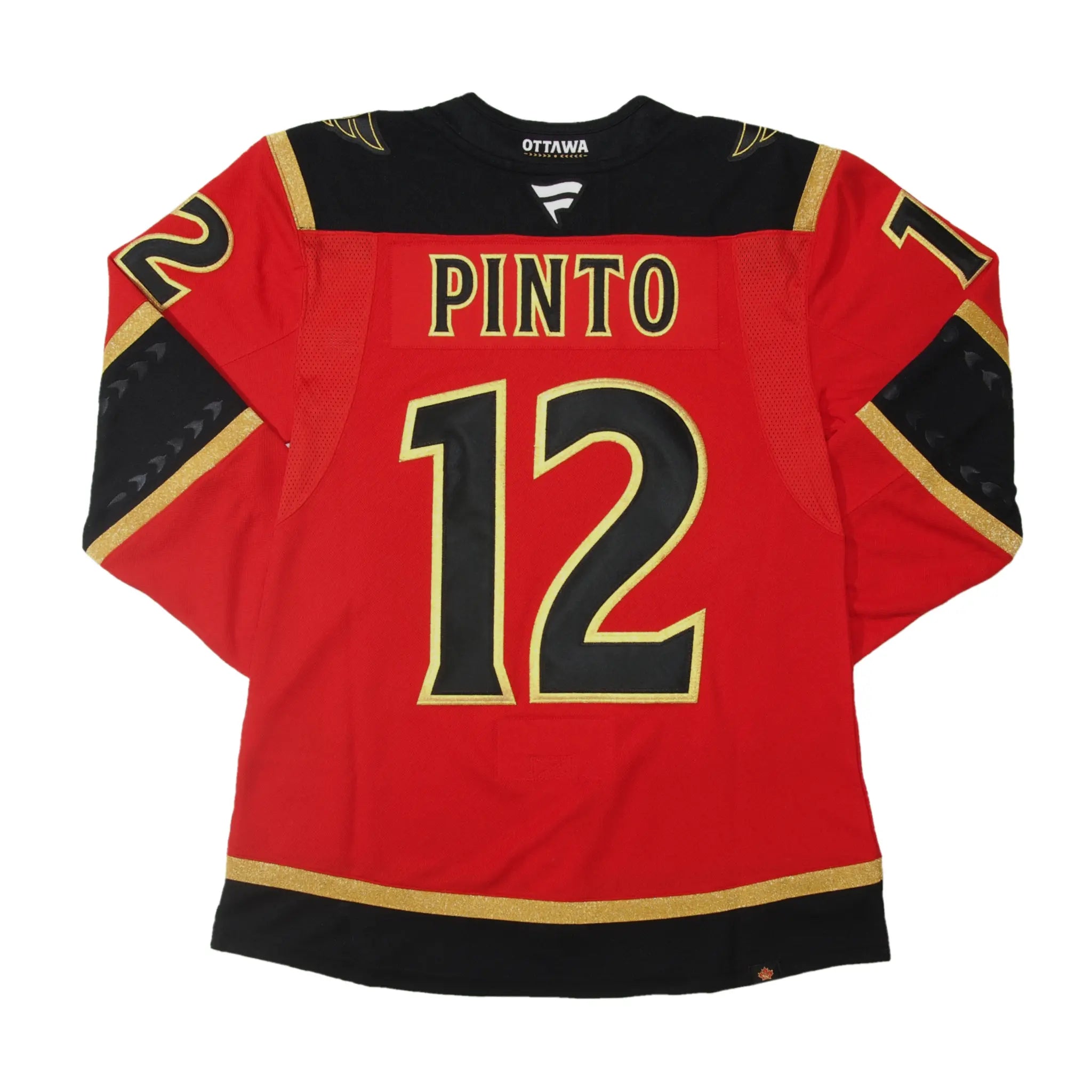 PINTO OTTAWA SENATORS PREMIUM FANATICS ALTERNATE JERSEY