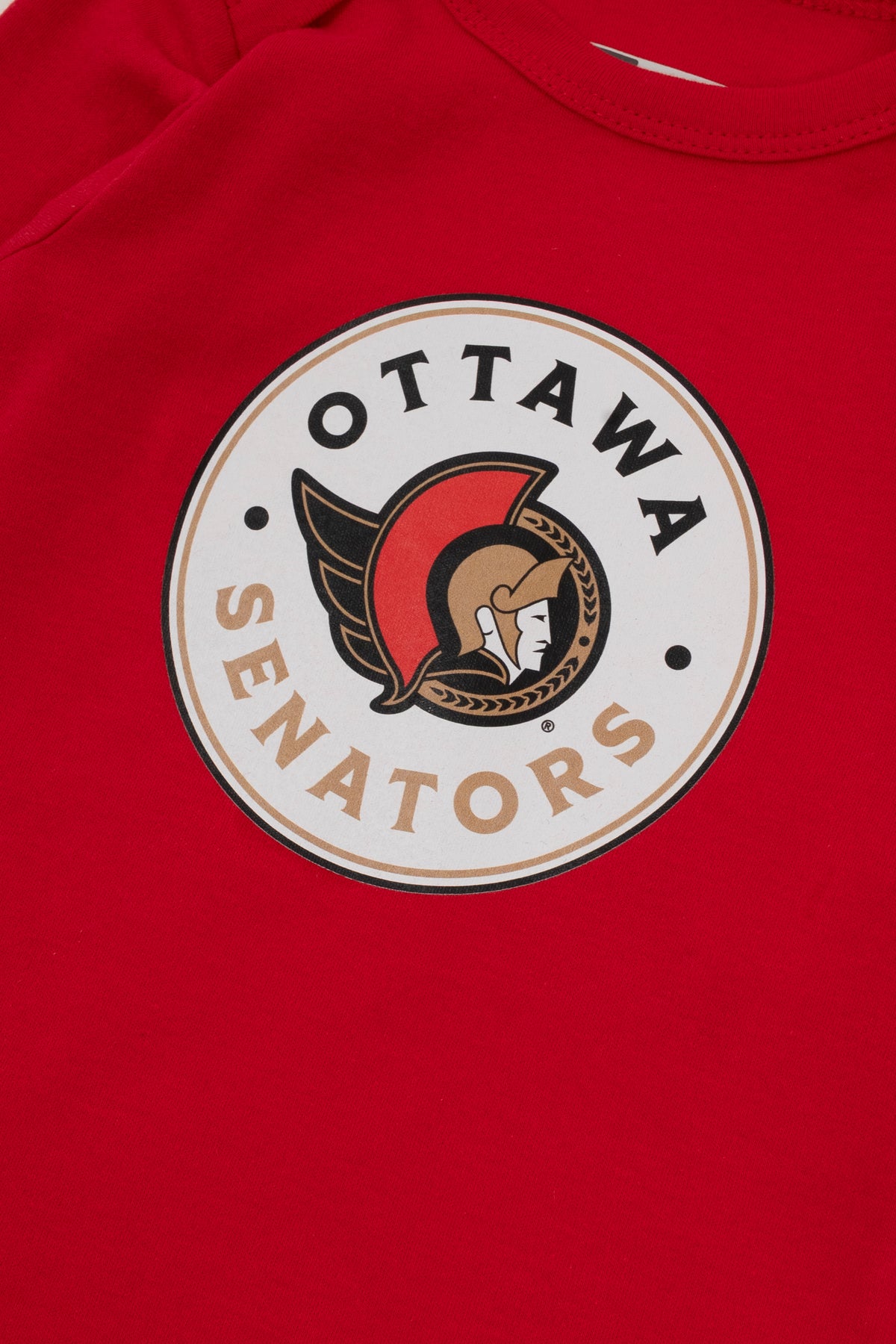OTTAWA SENATORS INFANT RED LONG SLEEVE ONESIE