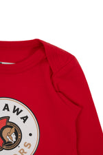 OTTAWA SENATORS INFANT RED LONG SLEEVE ONESIE