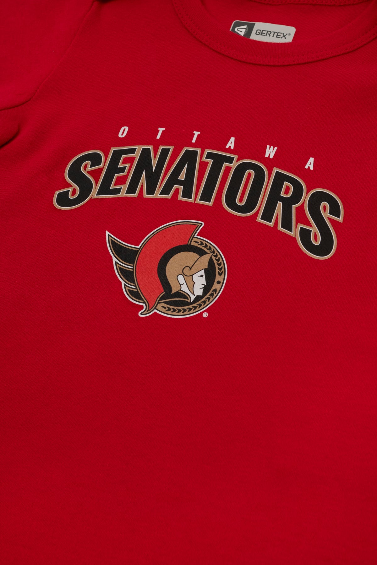 OTTAWA SENATORS NEWBORN RED SHORT SLEEVE ONESIE