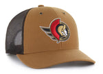OTTAWA SENATORS CARHARTT X SENS MESHBACK TRUCKER CAP-47 Brand-OttawaTeamShop.ca
