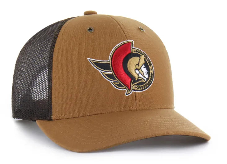OTTAWA SENATORS CARHARTT X SENS MESHBACK TRUCKER CAP-47 Brand-OttawaTeamShop.ca