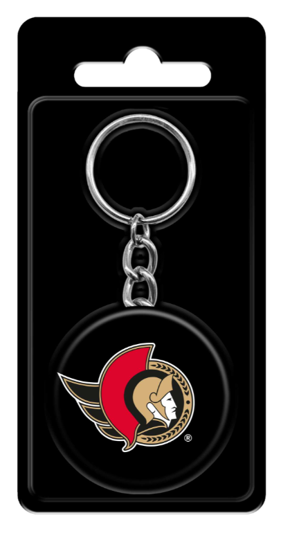 OTTAWA SENATORS MINI PUCK KEYCHAIN