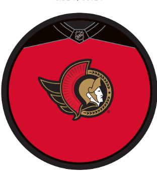 OTTAWA SENATORS ALT JERSEY SOUVENIR PUCK