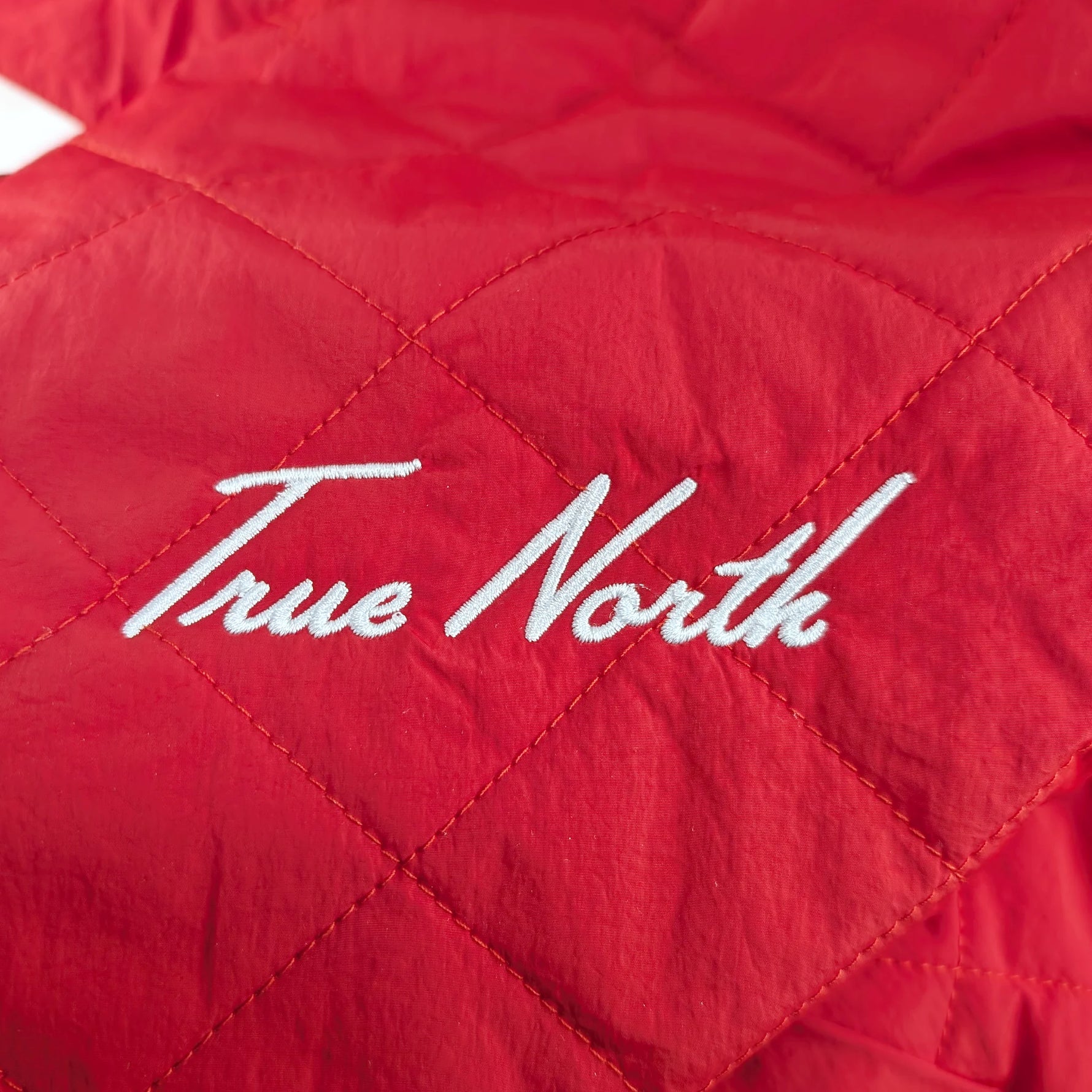 HOCKEY CANADA RED QUILTED PUFFER JACKET