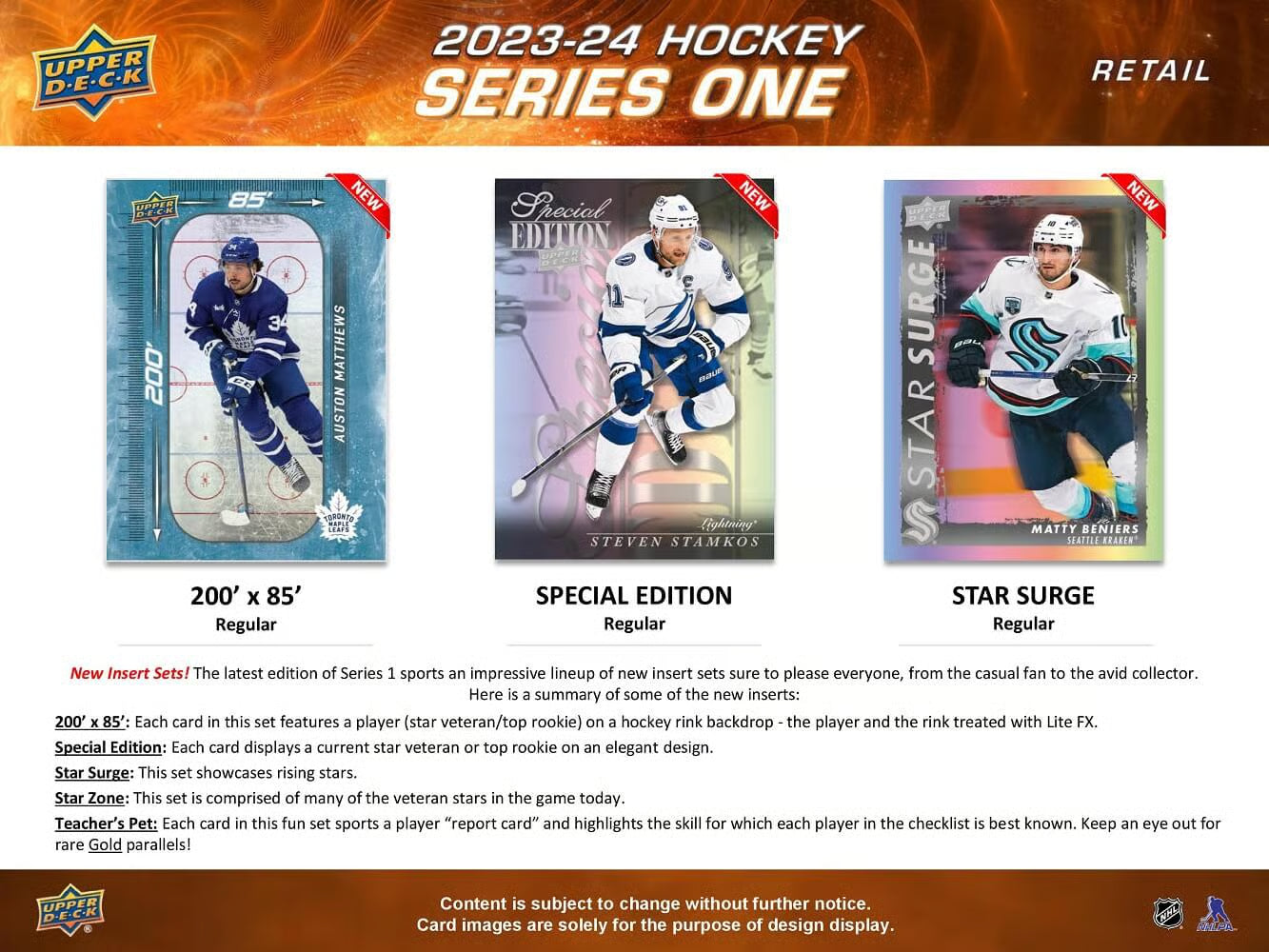2023-24 Upper Deck Series 1 Hockey Starter Kit