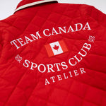 HOCKEY CANADA RED QUILTED PUFFER JACKET