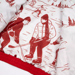 HOCKEY CANADA RED QUILTED PUFFER JACKET