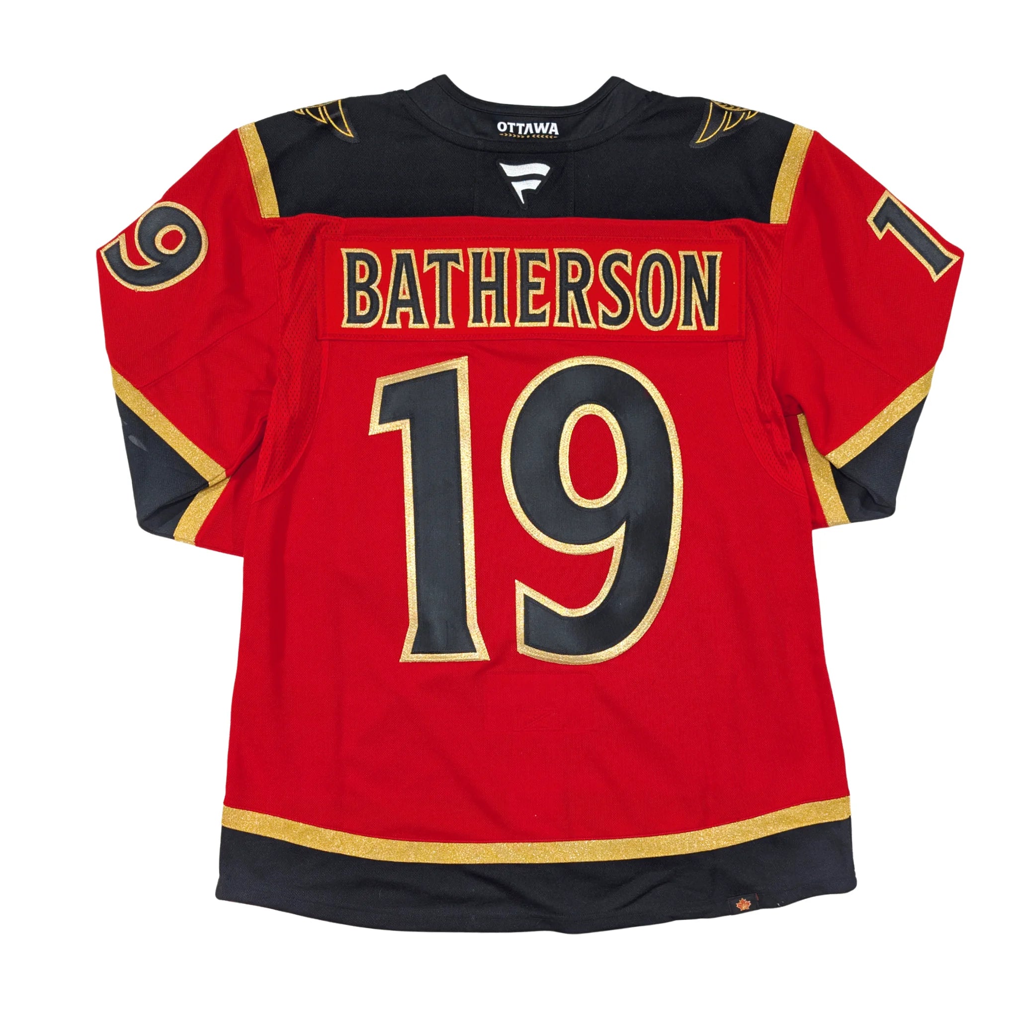 BATHERSON OTTAWA SENATORS PREMIUM FANATICS ALTERNATE JERSEY