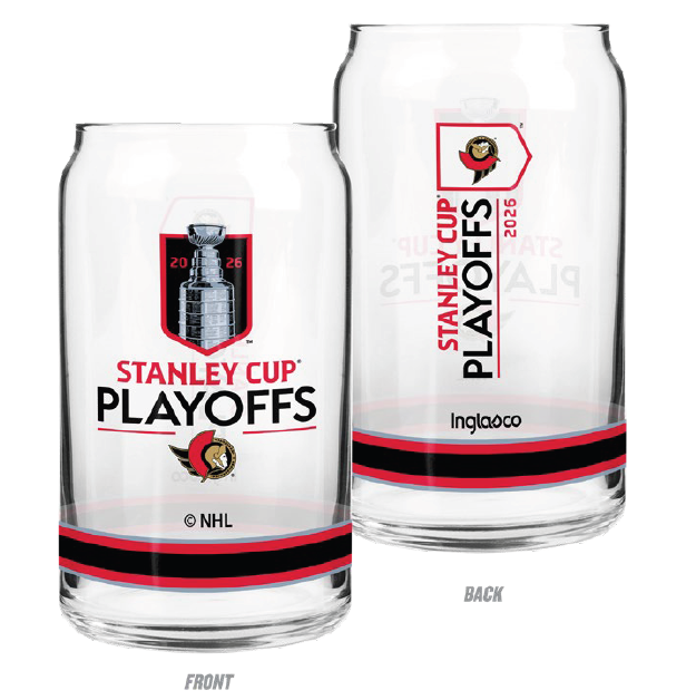 OTTAWA SENATORS 2026 STANLEY CUP PLAYOFFS 16OZ CAN GLASS