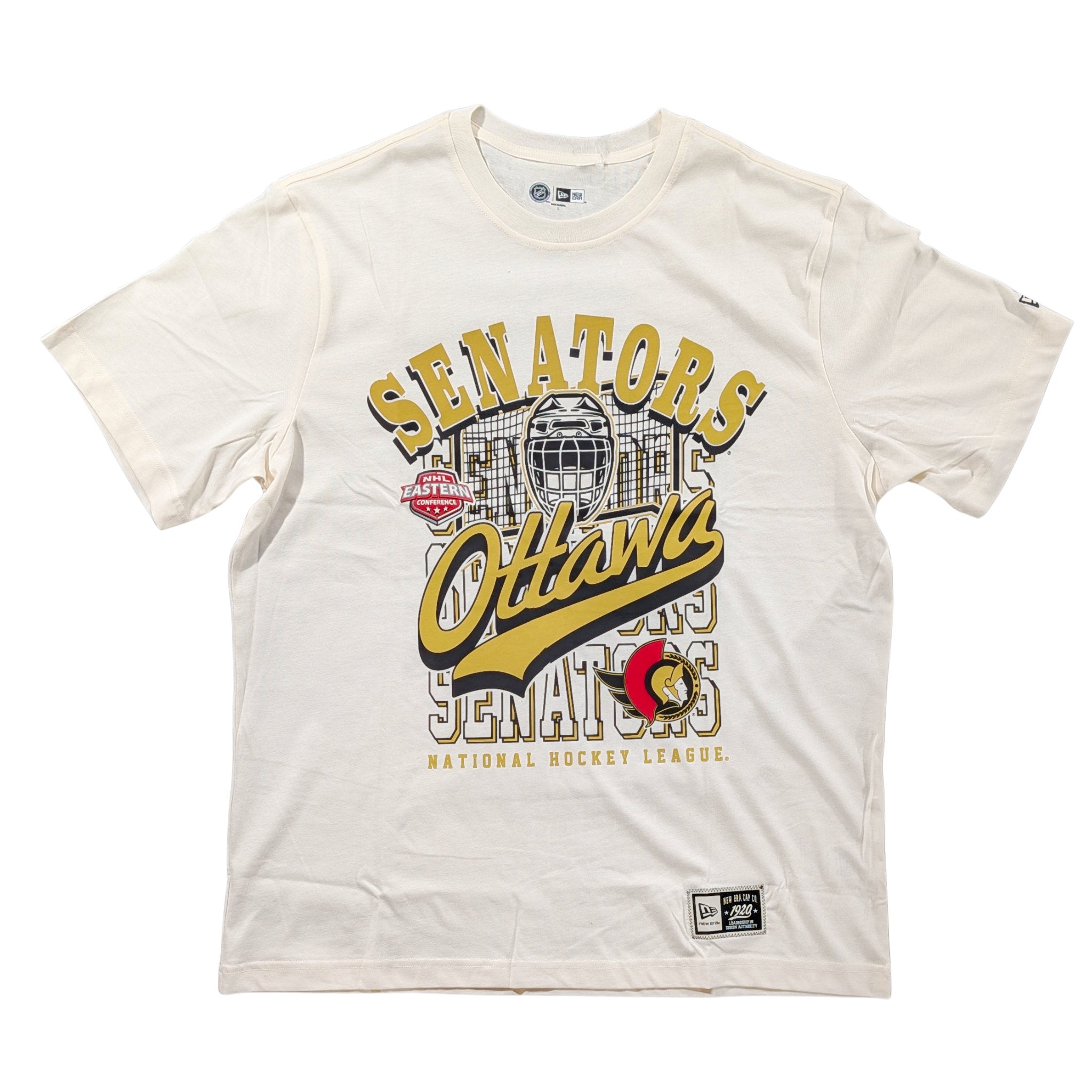 OTTAWA SENATORS CREAM THROWBACK TEE