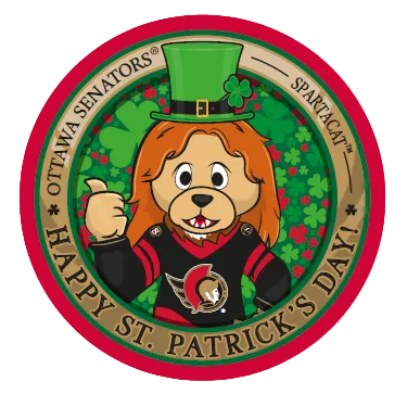 OTTAWA SENATORS ST. PATRICKS DAY SPARTY PUCK