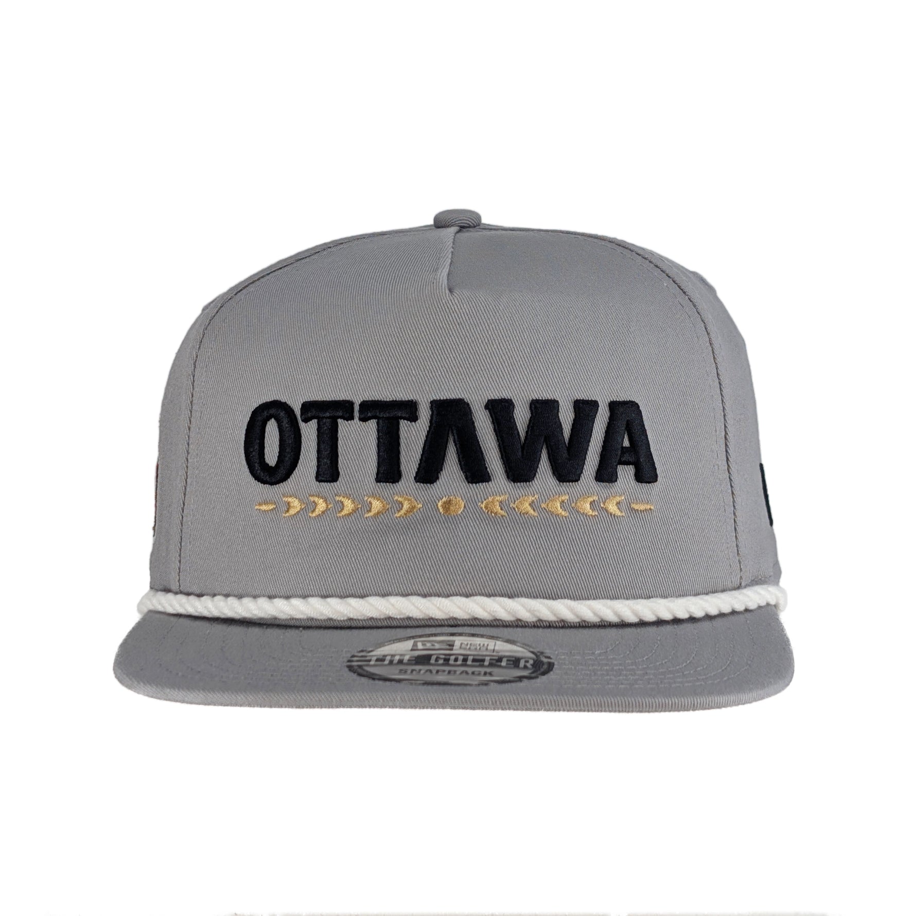 OTTAWA SENATORS ALTERNATE LOGO GREY GOLFER FLATBRIM ADJUSTABLE CAP