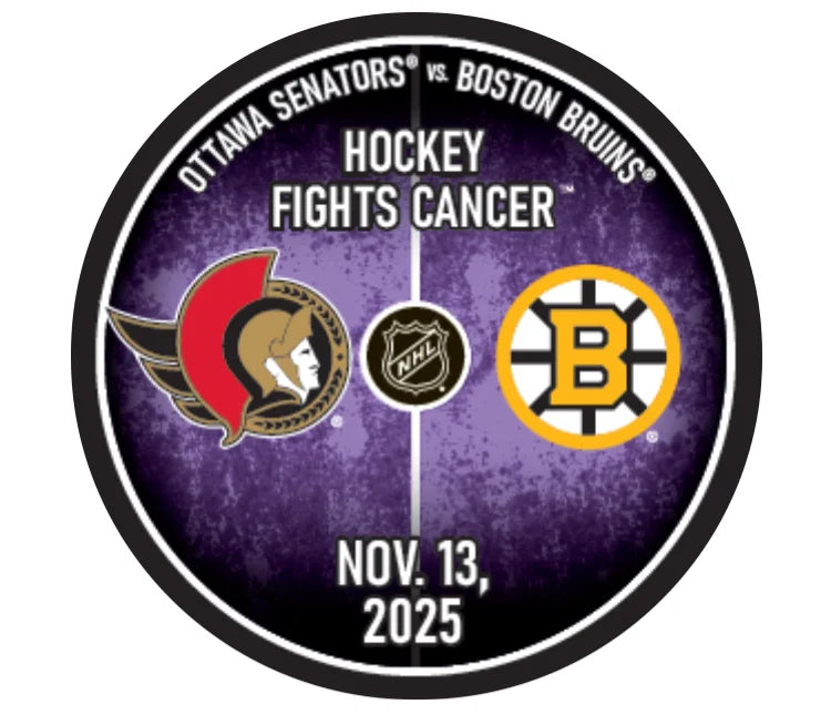 OTTAWA SENATORS VS BOSTON BRUINS NOVEMBER 13 2025 - HFC COMMEMORATIVE PUCK