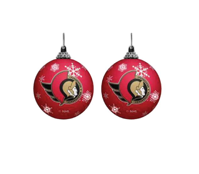 Ottawa Senators Light Up Ball Ornament (2pk)