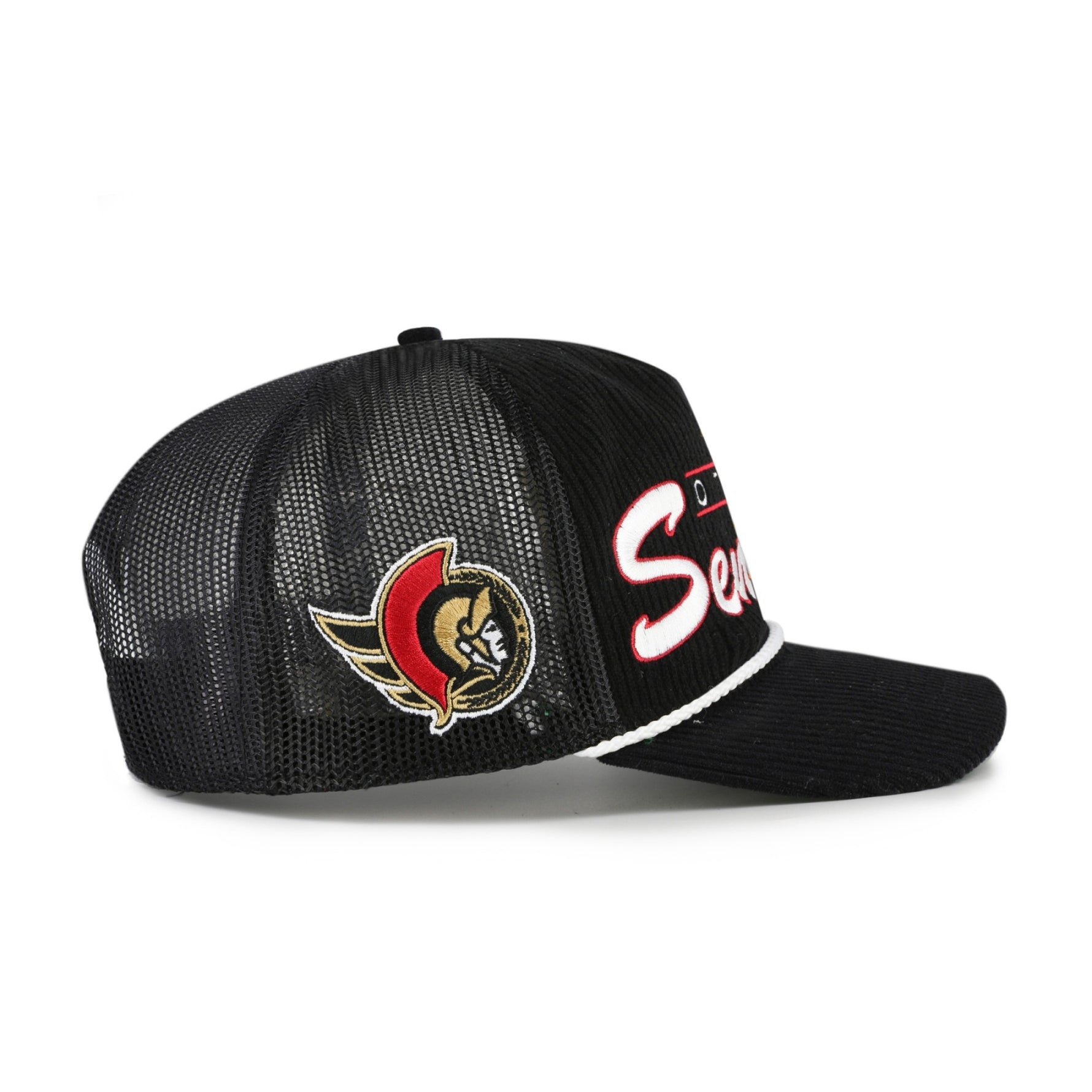 Ottawa Senators Double Header Hitch Mesh Back Cap-47 Brand-OttawaTeamShop.ca